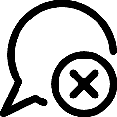 Messages Bubble Remove Icon from Ultimate Regular Set