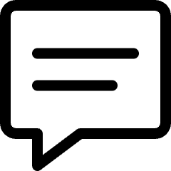 Messages Bubble Square Text Icon from Ultimate Regular Set