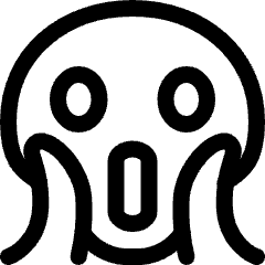 Smiley Petrified Icon from Ultimate Regular Set