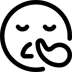 Smiley Sick Icon from Ultimate Regular Set