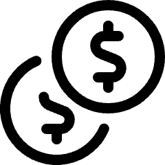 Accounting Coins Icon from Ultimate Regular Set