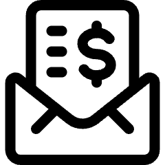 Accounting Invoice Mail Icon from Ultimate Regular Set