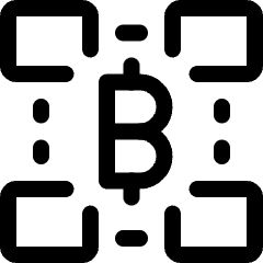 Crypto Currency Bitcoin Monitor Mining Icon from Ultimate Regular Set