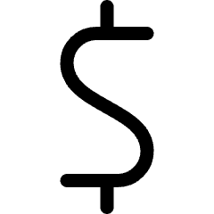 Currency Dollar Icon from Ultimate Regular Set