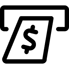 Accounting Withdraw Icon from Ultimate Regular Set