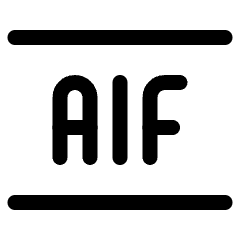 Audio Document Aif Icon from Ultimate Regular Set