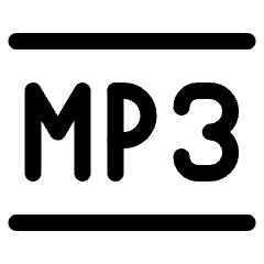 Audio Document Mp 3 Icon from Ultimate Regular Set