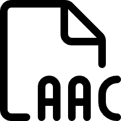 Audio File Aac Icon from Ultimate Regular Set