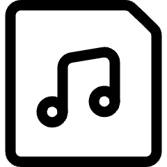 Audio File Icon from Ultimate Regular Set