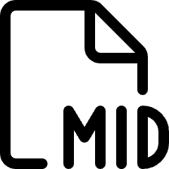 Audio File Mid Icon from Ultimate Regular Set