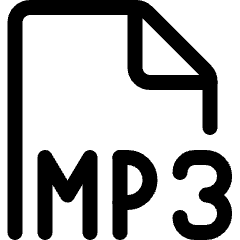 Audio File Mp 3 Icon from Ultimate Regular Set