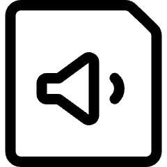 Audio File Volume Icon from Ultimate Regular Set