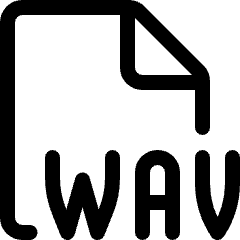 Audio File Wav Icon from Ultimate Regular Set