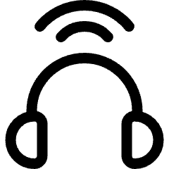 Headphones Bluetooth Icon from Ultimate Regular Set
