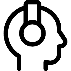 Headphones Human Icon from Ultimate Regular Set