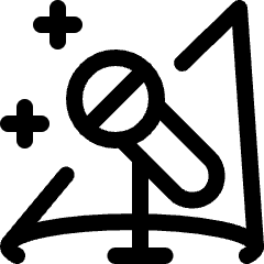 Microphone Stage Icon from Ultimate Regular Set
