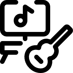 Modern Music Guitar Icon from Ultimate Regular Set