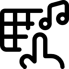 Modern Music Mix Touch Icon from Ultimate Regular Set