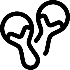 Instrument Maracas 2 Icon from Ultimate Regular Set