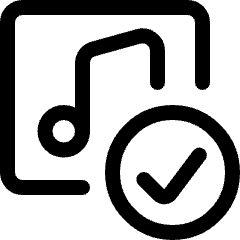 Playlist Check Icon from Ultimate Regular Set