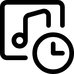 Playlist Clock Icon from Ultimate Regular Set