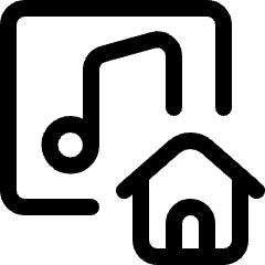 Playlist Home Icon from Ultimate Regular Set