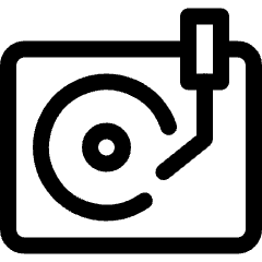 Vinyl Record Player Icon from Ultimate Regular Set