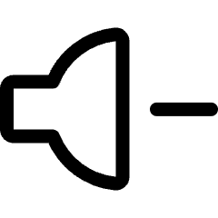 Volume Control Down 1 Icon from Ultimate Regular Set