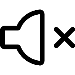 Volume Control Mute 1 Icon from Ultimate Regular Set