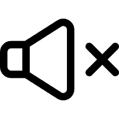 Volume Control Mute Icon from Ultimate Regular Set