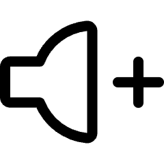 Volume Control Up 1 Icon from Ultimate Regular Set