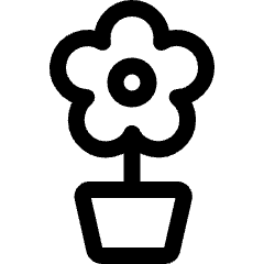 Flower Pot Icon from Ultimate Regular Set