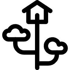 Outdoors Bird House 1 Icon from Ultimate Regular Set