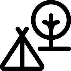 Camping Tent Forest Icon from Ultimate Regular Set