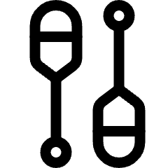 Canoe Paddles 1 Icon from Ultimate Regular Set