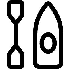 Canoe Single Icon from Ultimate Regular Set