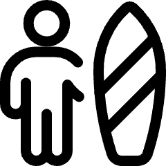 Nautic Sports Surfing Icon from Ultimate Regular Set