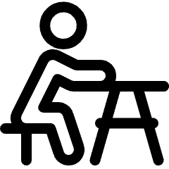 Outdoors Bench Sit Icon from Ultimate Regular Set