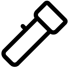 Outdoors Flashlight Icon from Ultimate Regular Set