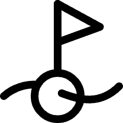 Sailing Finish Line Icon from Ultimate Regular Set