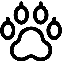 Animal Print Paw Icon from Ultimate Regular Set