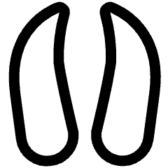 Animal Print Two Fingers Icon from Ultimate Regular Set