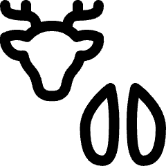 Deer Footprint Icon from Ultimate Regular Set