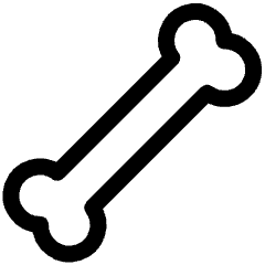 Dog Bone Icon from Ultimate Regular Set