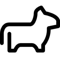 Dog Small 1 Icon from Ultimate Regular Set