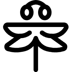 Flying Insect Dragonfly 1 Icon from Ultimate Regular Set