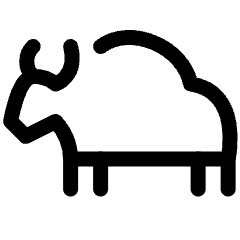 Livestock Bull Body Icon from Ultimate Regular Set