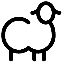 Livestock Sheep Body Icon from Ultimate Regular Set