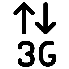 Cellular Network 3 G Icon from Ultimate Regular Set