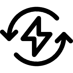 Charging Flash Sync Icon from Ultimate Regular Set